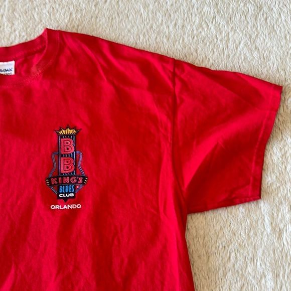 BB King blues club Orlando Florida short sleeve shirt red size XL - Picture 5 of 16